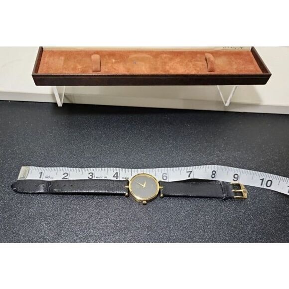 Vintage Gucci 2000L 18K plated Gold Enamel Stack Watch - Picture 4 of 11